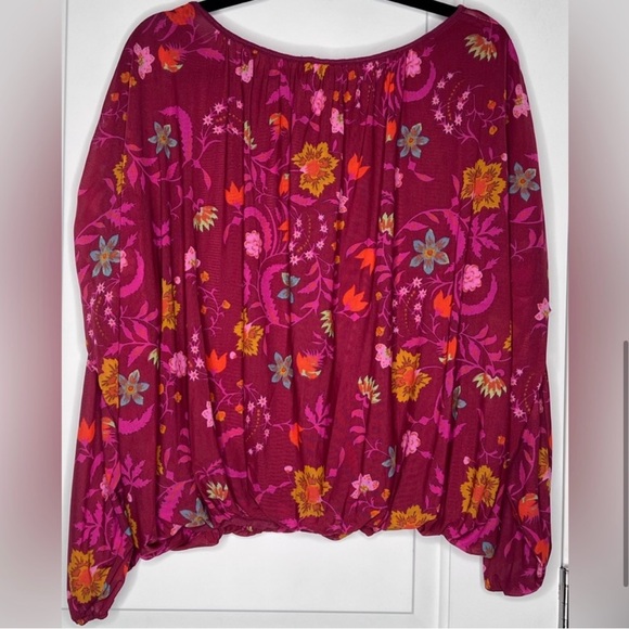 Free People Floral Top size L - Picture 6 of 6